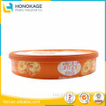 Airtight Plastic Lock Biscuit Cookie Storage Containers W/Lid, IML Colorful Plastic biscuit packaing with Cover
